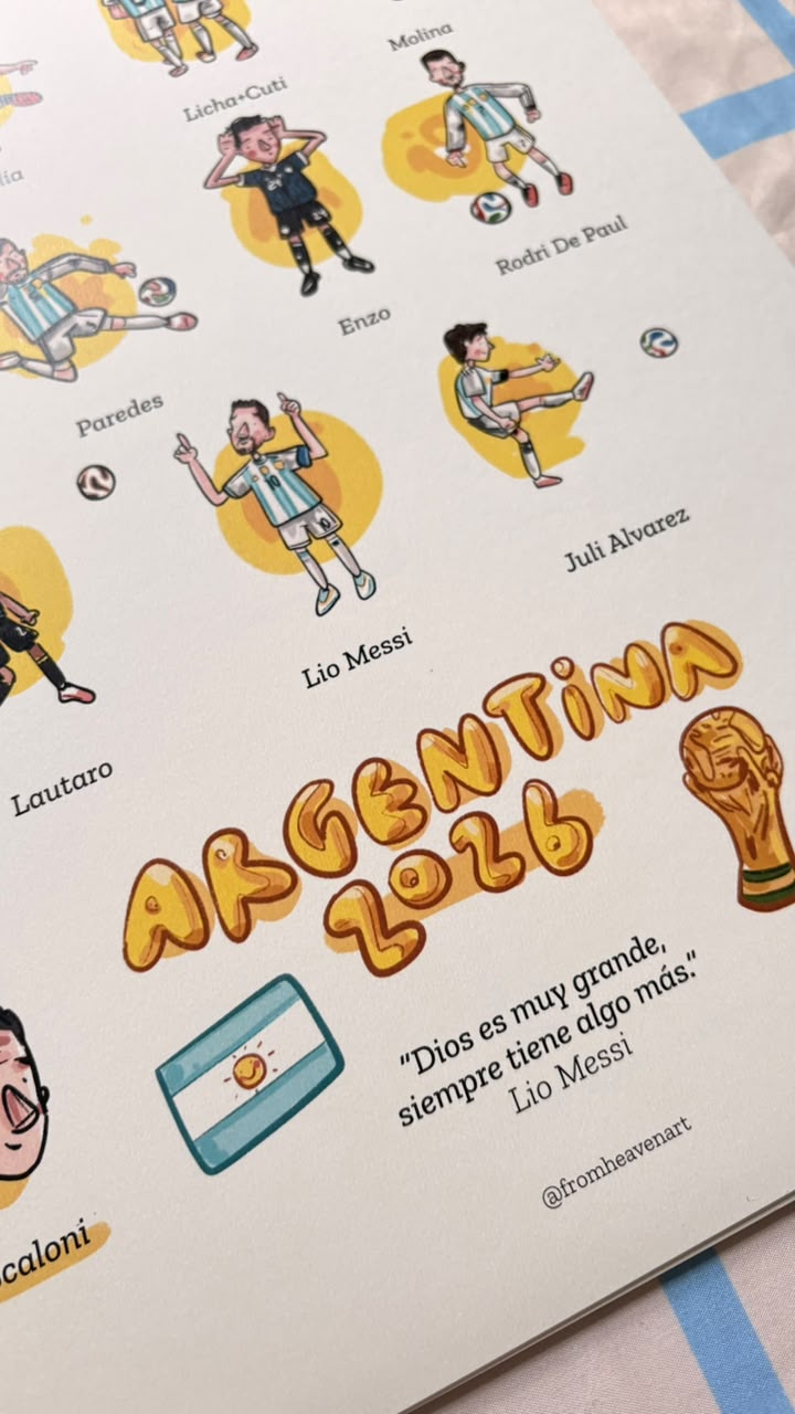 POSTER ARGENTINA ILUSTRADO (para imprimir en tu casa)