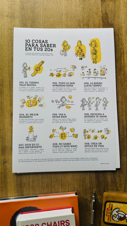 Consejos para tus 20s — Digital PDF (A3)