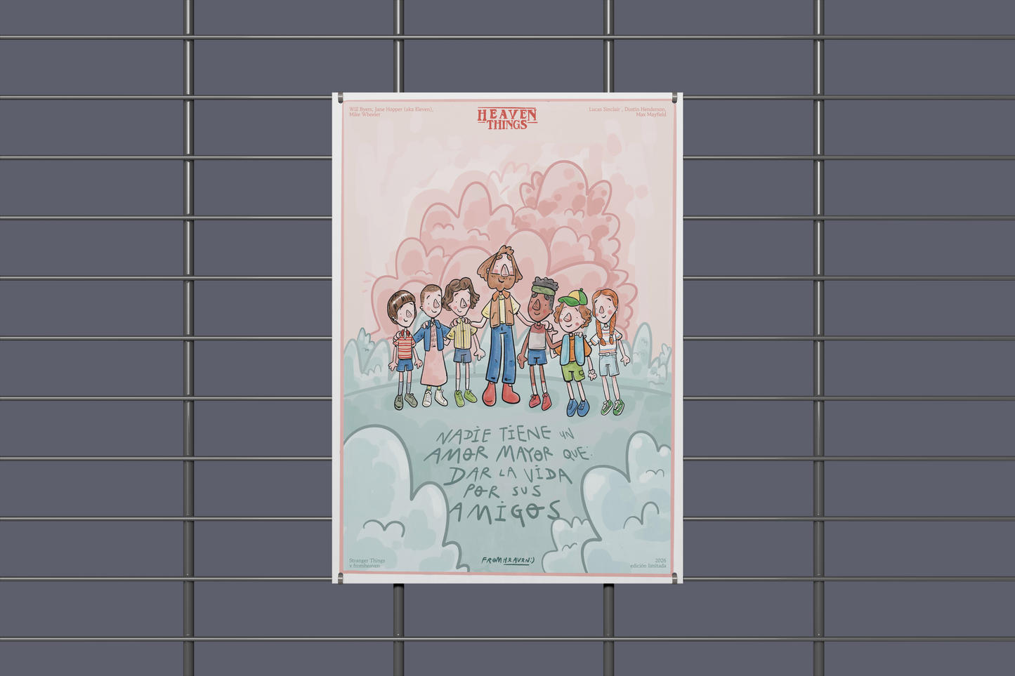 POSTER STRANGER THINGS ILUSTRADO (para imprimir en tu casa)