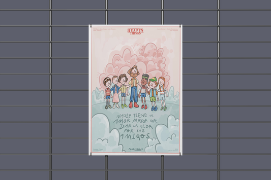 POSTER STRANGER THINGS ILUSTRADO (para imprimir en tu casa)