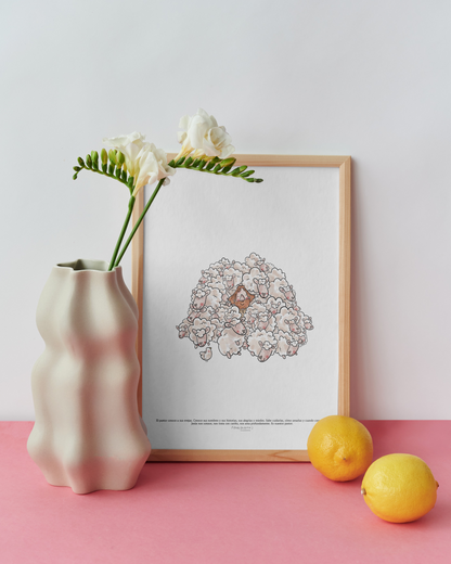 POSTER OVEJAS Y JESUS ILUSTRADO (para imprimir en tu casa)