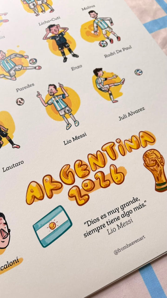 POSTER ARGENTINA ILUSTRADO (para imprimir en tu casa)
